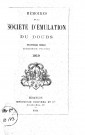 01/01/1910 - Mémoires de la Société d'émulation du Doubs [Texte imprimé]