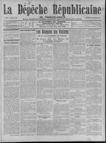 04/10/1911 - La Dépêche républicaine de Franche-Comté [Texte imprimé]