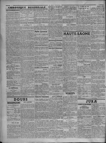 07/08/1936 - Le petit comtois [Texte imprimé] : journal républicain démocratique quotidien