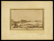 MAUVILLIER, Emile. Photographie d'un tableau ou d'un dessin du XVIIIe siècle représentant Besançon