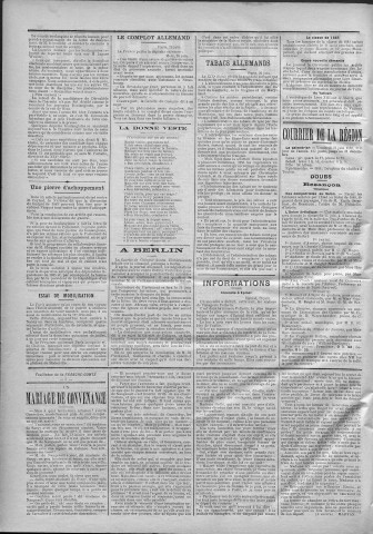 22/06/1888 - La Franche-Comté : journal politique de la région de l'Est