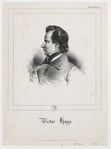 Victor Hugo. [image fixe] / Lith. V. Ratier , Paris ; Bruxelles : chez Aubert Editeur, Galerie Véro Dodat ; chez Dewasme Pletinkx, 1830/1840