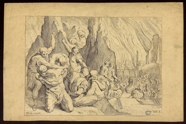 Les travaux d'Ulysse [estampe] / T V T , [Paris : Mariette ?, circa 1710]