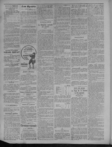 01/09/1923 - La Dépêche républicaine de Franche-Comté [Texte imprimé]