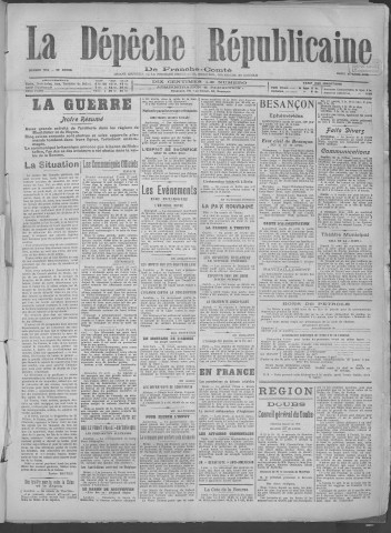 23/04/1918 - La Dépêche républicaine de Franche-Comté [Texte imprimé]
