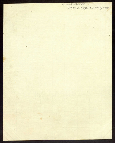 Façade de l'église de Gray [dessin] / Alexandre Lapret , [Gray] : [A. Lapret], [vers 1820]