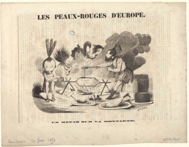 Les Peaux-Rouges d'Europe. [image fixe] / Quillenbois 1870