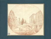 27 - Rampe conduisant au palais Farnèse à Caprarola / Hubert Robert , Caprarola, 1764
