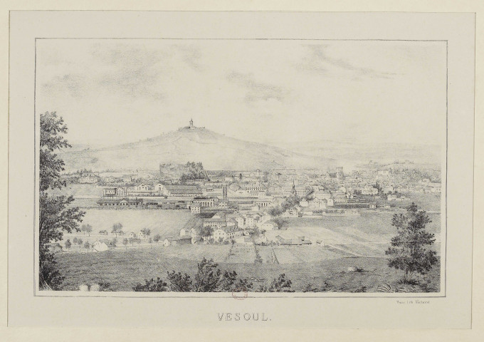 Vesoul [estampe] / lith. Moitoiret , Vesoul : Moitoiret, [1800-1890]