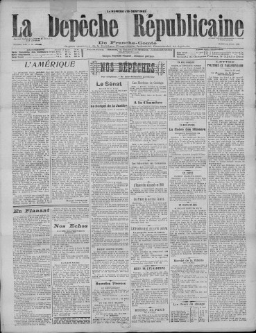 12/04/1921 - La Dépêche républicaine de Franche-Comté [Texte imprimé]