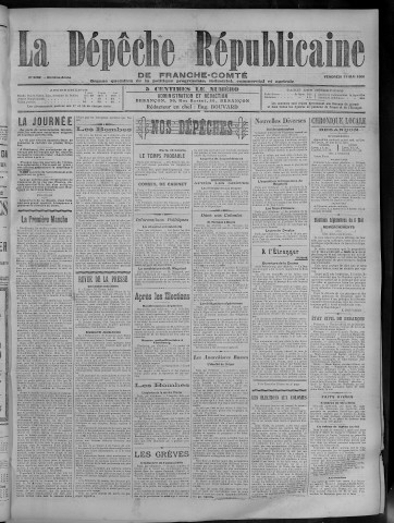 11/05/1906 - La Dépêche républicaine de Franche-Comté [Texte imprimé]
