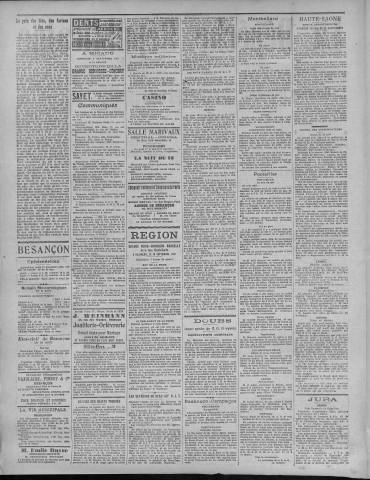 01/09/1921 - La Dépêche républicaine de Franche-Comté [Texte imprimé]