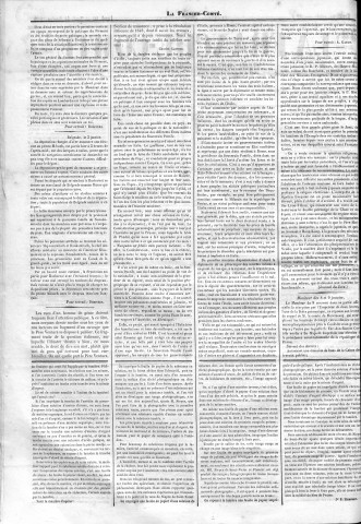 10/01/1859 - La Franche-Comté : organe politique des départements de l'Est