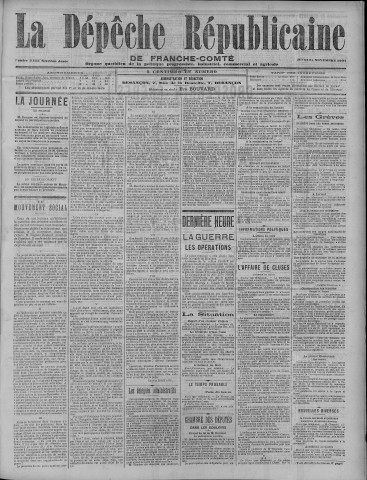 24/11/1904 - La Dépêche républicaine de Franche-Comté [Texte imprimé]