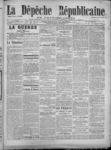 15/06/1917 - La Dépêche républicaine de Franche-Comté [Texte imprimé]
