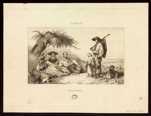 Paysans alsaciens [image fixe] / Elmerich del. et sc. , [Paris, 1843]