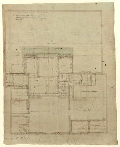 Maison Armand et Lefaivre, puis hôtel Boulogne de Magnanville, rue d'Angoulême, faubourg Saint-Honoré, Paris. Plan / Pierre-Adrien Pâris , [S.l.] : [P.-A. Pâris], [1778]