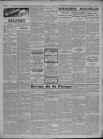 31/12/1937 - Le petit comtois [Texte imprimé] : journal républicain démocratique quotidien