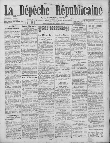 02/02/1921 - La Dépêche républicaine de Franche-Comté [Texte imprimé]