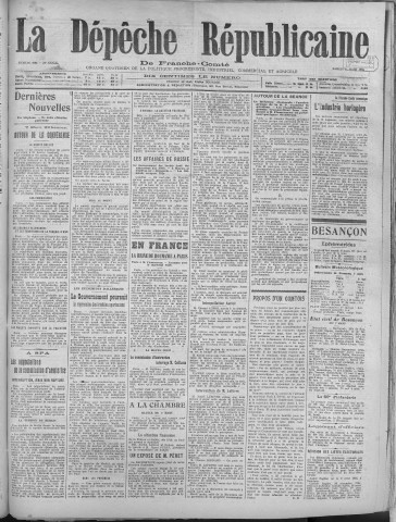 08/03/1919 - La Dépêche républicaine de Franche-Comté [Texte imprimé]