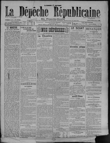 31/12/1925 - La Dépêche républicaine de Franche-Comté [Texte imprimé]