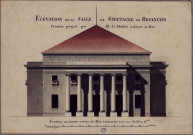 Elévation de la salle de spectacle de Besançon (théâtre) [dessin] / premier projet par M. Le Doux architecte du Roi , [Besançon] : [C.-N. Ledoux.], [1778]