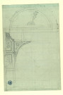 Salon, pour l'opéra "Embarras des richesses" (détail). Projet de décor de théâtre / Pierre-Adrien Pâris , [S.l.] : [P.-A. Pâris], [1700-1800]