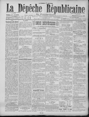 10/09/1924 - La Dépêche républicaine de Franche-Comté [Texte imprimé]