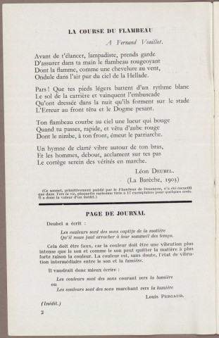 06/1937 - Bulletin / Société des amis de Léon Deubel