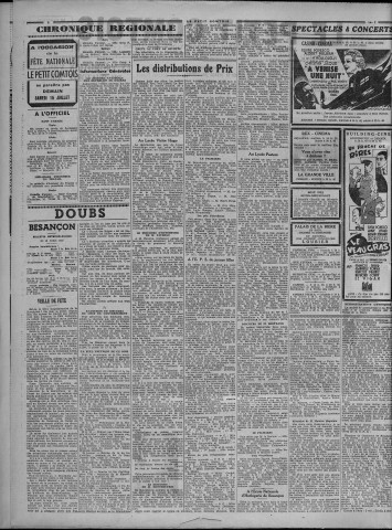 14/07/1939 - Le petit comtois [Texte imprimé] : journal républicain démocratique quotidien