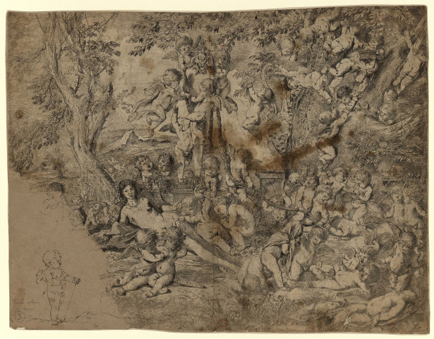 Vénus entourée des amours. Au v° : tableaux dessinés [Image fixe] , 1700/1799