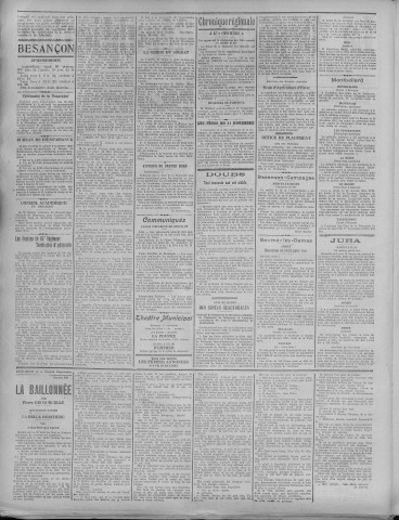 30/10/1922 - La Dépêche républicaine de Franche-Comté [Texte imprimé]