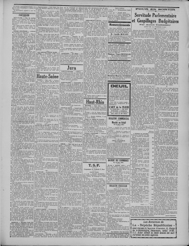 17/03/1933 - La Dépêche républicaine de Franche-Comté [Texte imprimé]