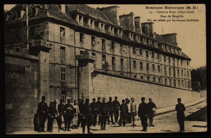 Caserne Ruty (1842-1848) Rue de Bregille [image fixe] , 1904/1912
