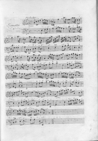 Livre de sonates, à violon seul composé par monsieur Dandrieu... Second oeuvre