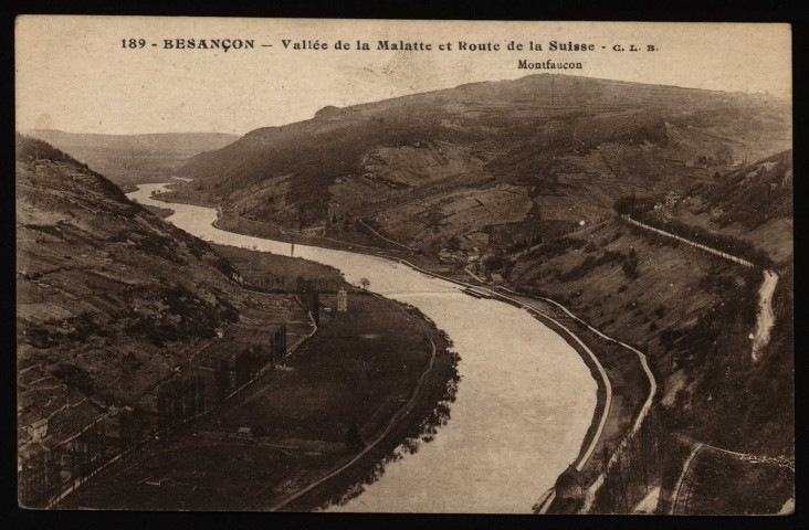Besançon - Vallée de Malate et Route de la Suisse [image fixe] , Besançon : Etablissements C. Lardier - Besançon, 1914/1927