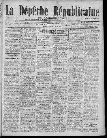 16/11/1905 - La Dépêche républicaine de Franche-Comté [Texte imprimé]