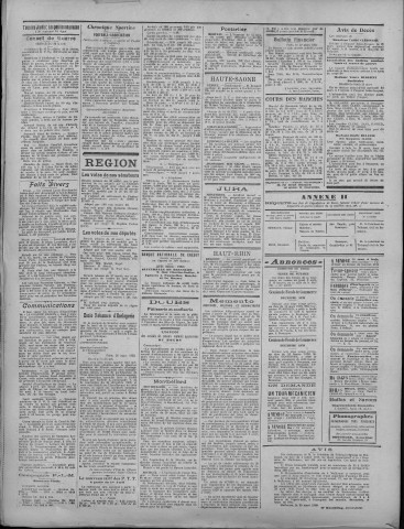 31/03/1920 - La Dépêche républicaine de Franche-Comté [Texte imprimé]
