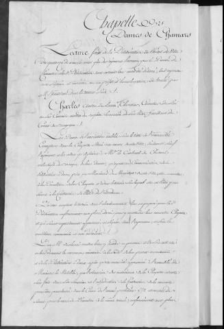 Registre des délibérations municipales
Délibérations des notables réunis au corps municipal 18 août 1771 - 13 février 1772