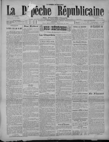 21/05/1921 - La Dépêche républicaine de Franche-Comté [Texte imprimé]
