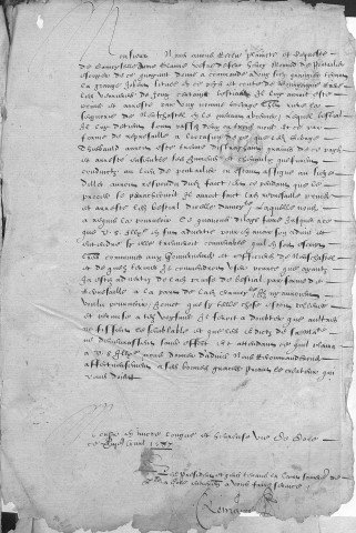 Ms Granvelle 39 - Correspondance du parlement et de la Chambre des comptes de Dole avec le gouverneur de la Franche-Comté ; diverses pièces jointes à cette correspondance et quelques lettres reçues par Frédéric Perrenot. 1545-1594