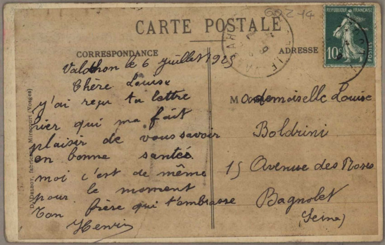 Carte postale fantaisie "N'as-tu jamais vu Besançon".