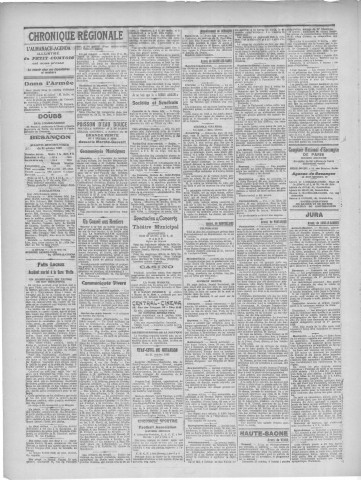 22/10/1925 - Le petit comtois [Texte imprimé] : journal républicain démocratique quotidien
