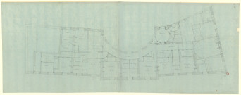Hôtels Tassin de Villiers et Tassin de Moncourt, à Orléans. Plan d'un étage d'une des maisons / Pierre-Adrien Pâris , [S.l.] : [P.-A. Pâris], [1791]