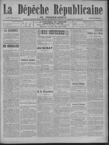 25/06/1909 - La Dépêche républicaine de Franche-Comté [Texte imprimé]