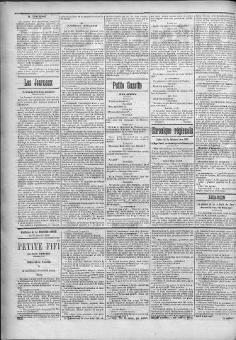 28/01/1895 - La Franche-Comté : journal politique de la région de l'Est