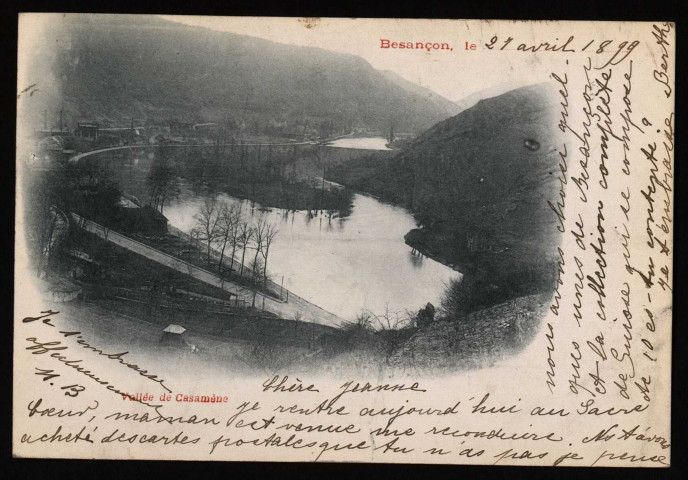 Besançon - Vallée de Casaméne. [image fixe] , 1897/1899
