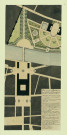 Plan du projet de Paul III pour réunir les jardins de la Farnesina avec le palais Farnèse par un pont sur le Tibre / Pierre-Adrien Pâris , [S.l.] : [P.-A. Pâris], [1700-1800]