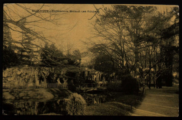 Besançon. Promenade Micaud. Les Rochers [image fixe] , 1907/1909