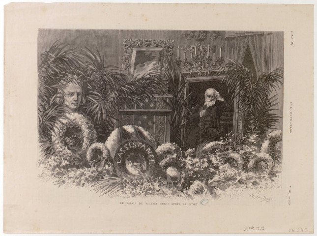 Le salon de Victor Hugo après sa mort [image fixe] / Le Riverend Dochy , 1885